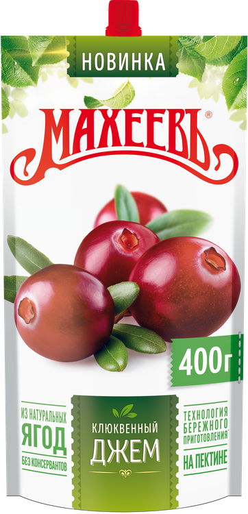 Джем МАХЕЕВ клюква д/п 400г 1/14 Джем МАХЕЕВ клюква д/п 400г 1/14