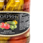 Ассорти БОЯРИН огурцы, томаты ст/б 680г 1/8
