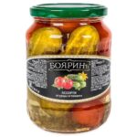 Ассорти БОЯРИН огурцы, томаты ст/б 680г 1/8
