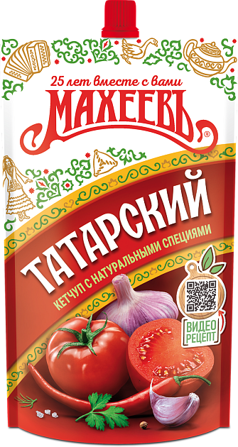 Кетчуп МАХЕЕВ Татарский дой-пак 300г 1/16 Кетчуп МАХЕЕВ Татарский дой-пак 300г 1/16