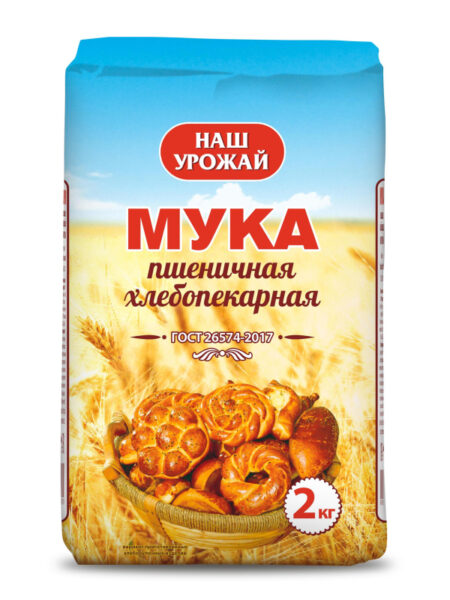 Мука НАШ УРОЖАЙ в/с 2кг 1/6