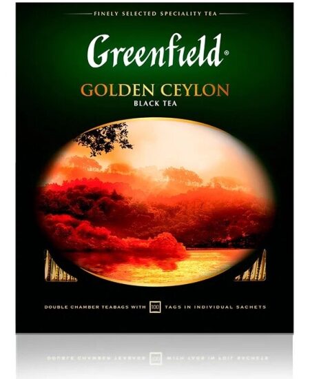 Чай ГРИНФИЛД Golden Ceylon 100пак 1/9