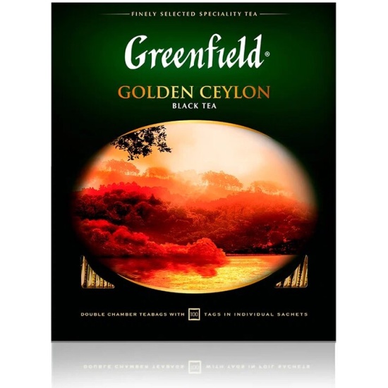 Чай ГРИНФИЛД Golden Ceylon 100пак 1/9 Чай ГРИНФИЛД Golden Ceylon 100пак 1/9