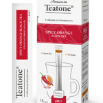 Чай TEATONE Чёрный аромат Апельсин с перцем Стик гофрокороб 12*(15шт*1,8г)