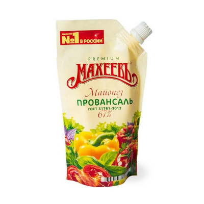 Майонез МАХЕЕВ Провансаль 67% дой-пак 190г 1/20