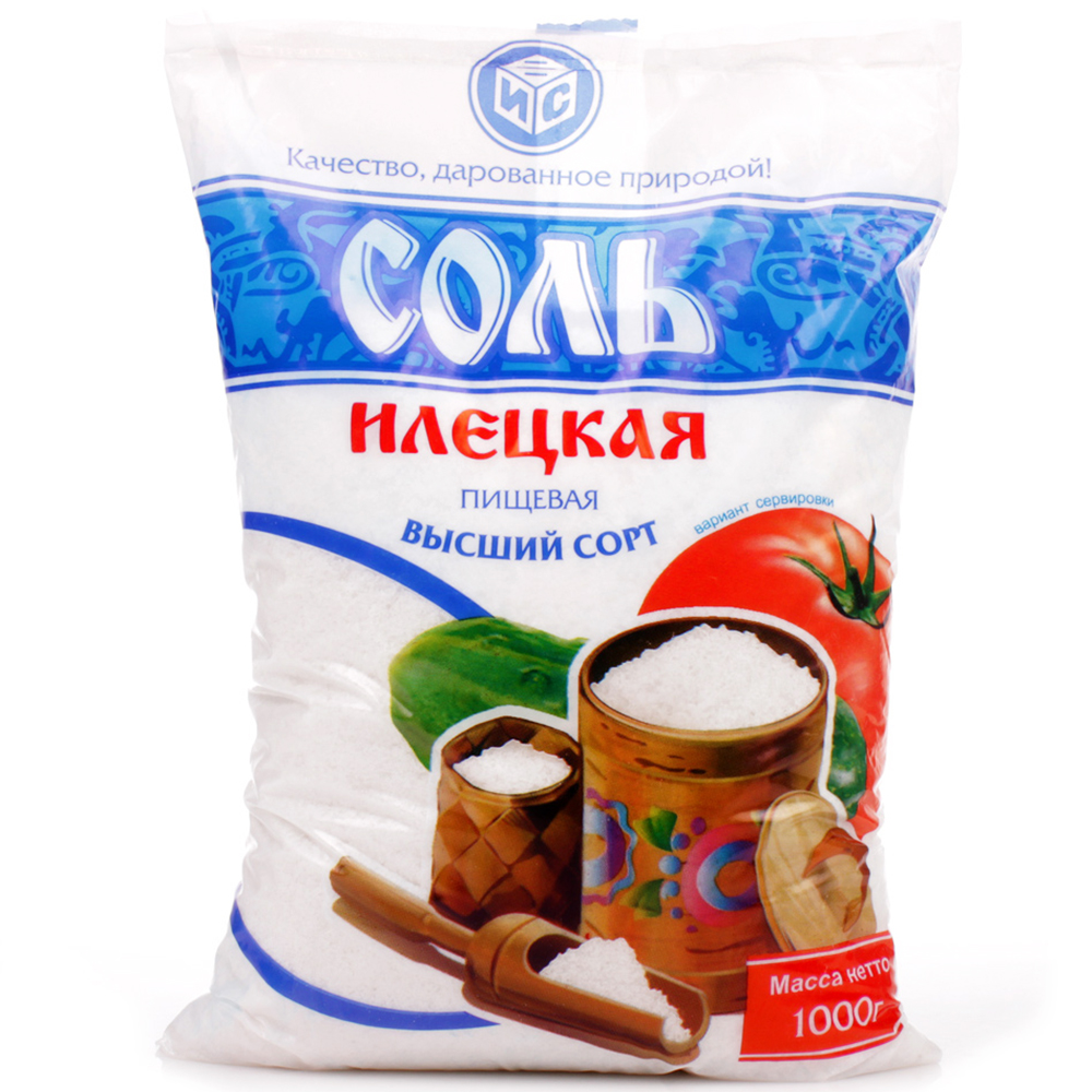Соль ИЛЕЦКАЯ помол №1 1кг Соль ИЛЕЦКАЯ помол №1 1кг