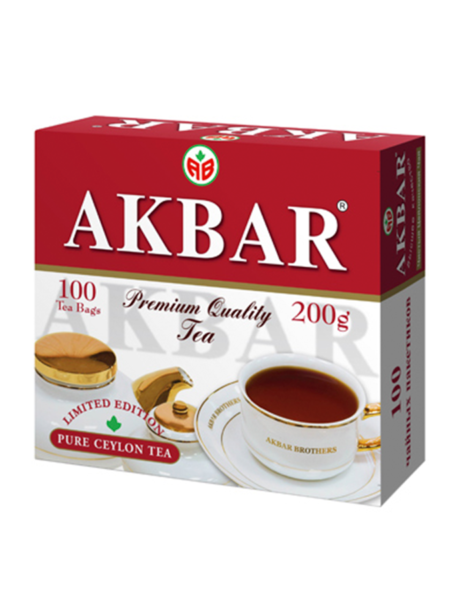 Чай АКБАР Limited Edition (красно-белая) 100пак 1/6