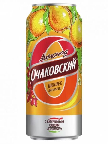 Лимонад ОЧАКОВСКИЙ Дюшес барбарис 0,45л а/банка 1/24