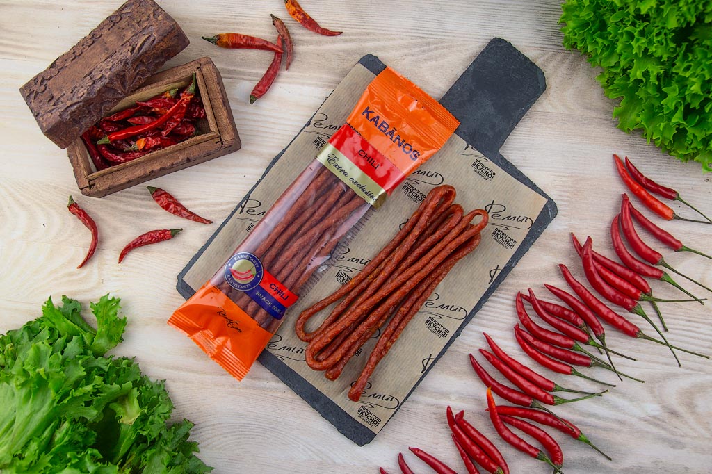 Колбаски с/к РЕМИТ KABANOS Chili 70г 1/14 Колбаски с/к РЕМИТ KABANOS Chili 70г 1/14