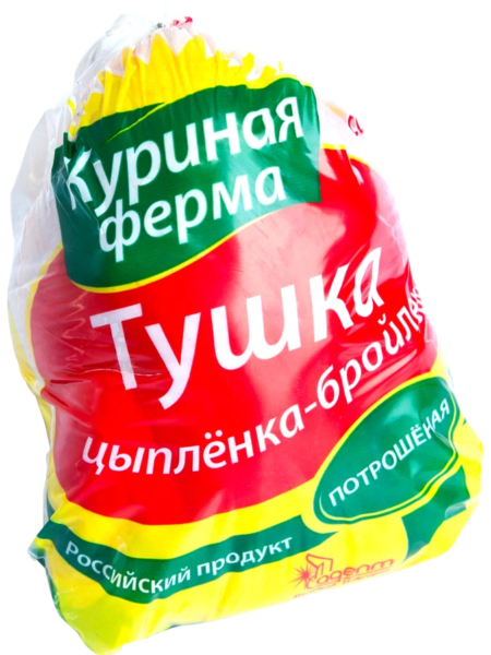 Тушка ЦБ КУРИНАЯ ФЕРМА  1-ый сорт зам фирм/пакет вес~15кг