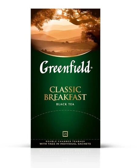 Чай ГРИНФИЛД Classic Breakfast 25пак 1/10