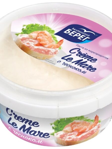 Паста Crème Le Mare из морепродуктов с чесноком пл/б 0,15кг 1/6