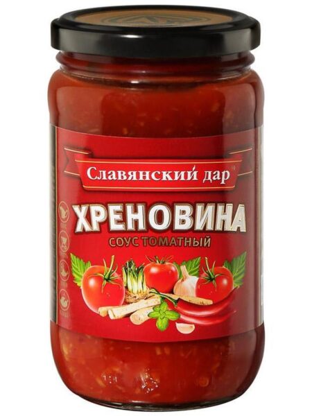 Соус СЛАВЯНСКИЙ ДАР томатный Хреновина 360г 1/8