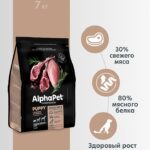 Сухой корм AlphaPet для щенков мини с Ягн. и инд. 0,5кг 1/14