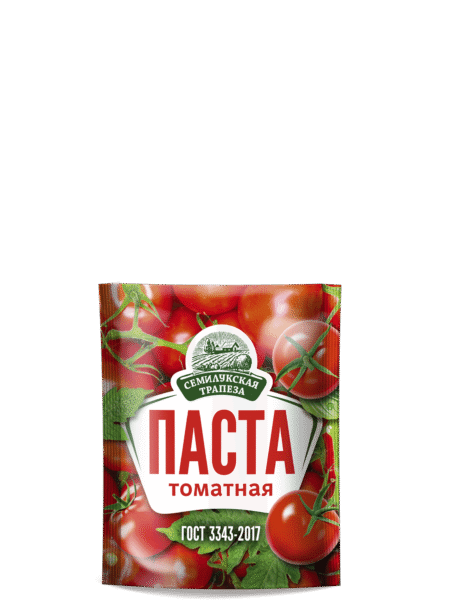 Томатная паста СЕМИЛУКСКАЯ ТРАПЕЗА 25% дой-пак 70г 1/25