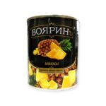 Фрукты БОЯРИН Ананасы кусочки в сиропе ж/б 850мл 1/12