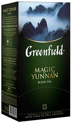 Чай ГРИНФИЛД Magic Yunnan (черный,чернослив) 25пак 1/10