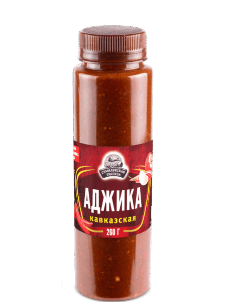 Аджика СЕМИЛУКСКАЯ ТРАПЕЗА Кавказская жгучая пл/б 260г 1/10