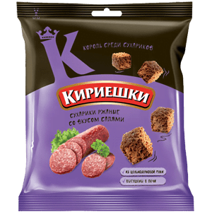 Сухарики КИРИЕШКИ Салями 40г 1/60