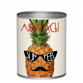 Фрукты SUNFEEL Ананасы кусочки в сиропе ж/б 580мл/565гр 1/24