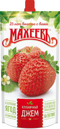Джем МАХЕЕВ клубника д/п 400г 1/14