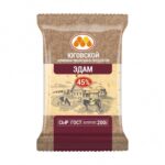 Сыр ЮКМП Эдам 45% 200г 1/10