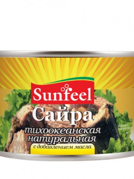 Сайра SUNFEEL в масле ж/б 250г 1/48