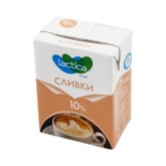 Сливки пит у/п ЛАКТИКА 10% 0,2л тетрабрик 1/18