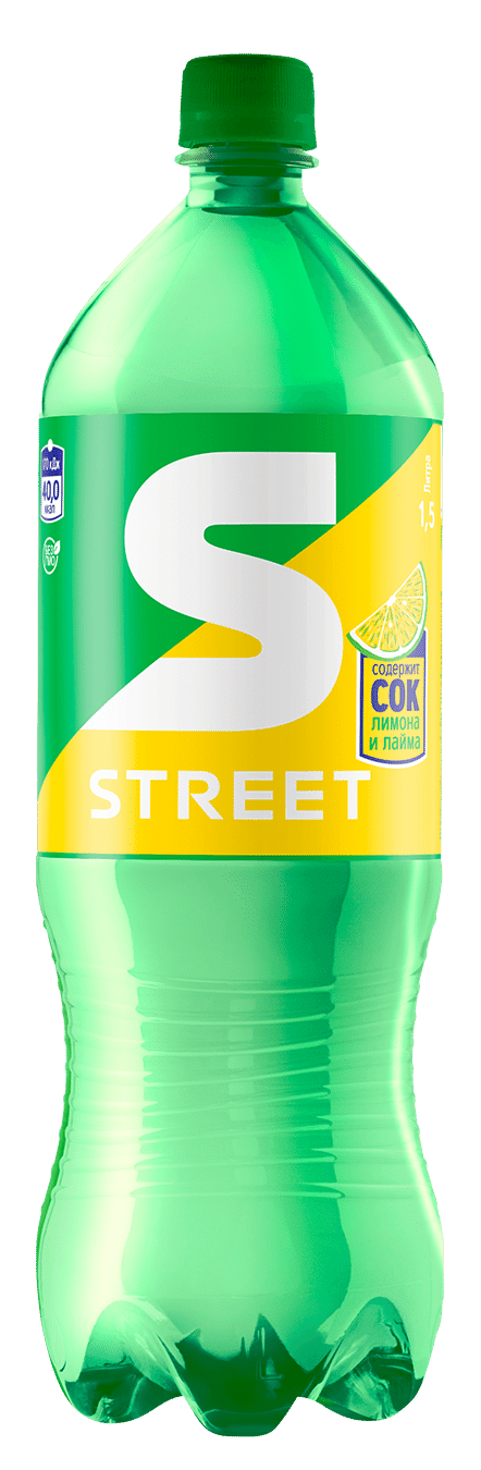 Напиток Street (тип Спрайт) сильногаз. ПЭТ 1,5л 1/6 Напиток Street (тип Спрайт) сильногаз. ПЭТ 1,5л 1/6