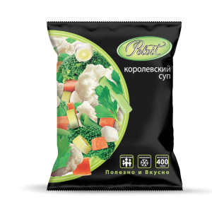 Смесь Королевский суп POLVIT зам п/п 0,4кг 1/20 (морк,горош,стр.фас,брок,цв.кап.,лук,зелень)