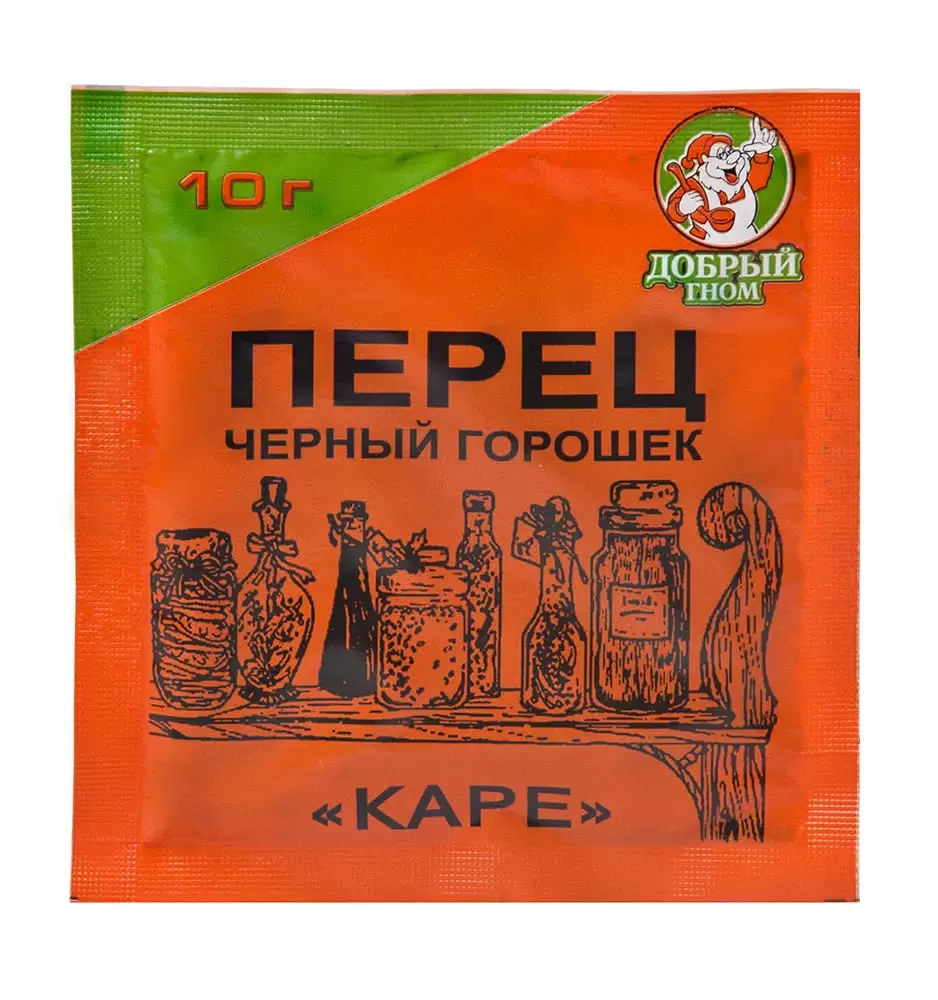 Перец черный горошек ДОБРЫЙ ГНОМ 10г 1/50 Перец черный горошек ДОБРЫЙ ГНОМ 10г 1/50