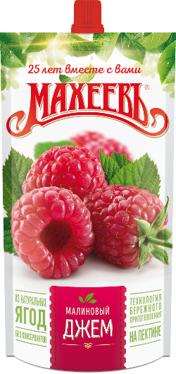 Джем МАХЕЕВ малина д/п 400г 1/14