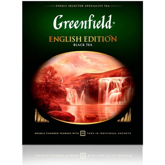 Чай ГРИНФИЛД English Edition (черный класссик) 100пак 1/9 Чай ГРИНФИЛД English Edition (черный класссик) 100пак 1/9