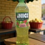Напиток хол зеленый чай INICE со вкусом клубники со сливками  б/а н/г ПЭТ 1л 1/9
