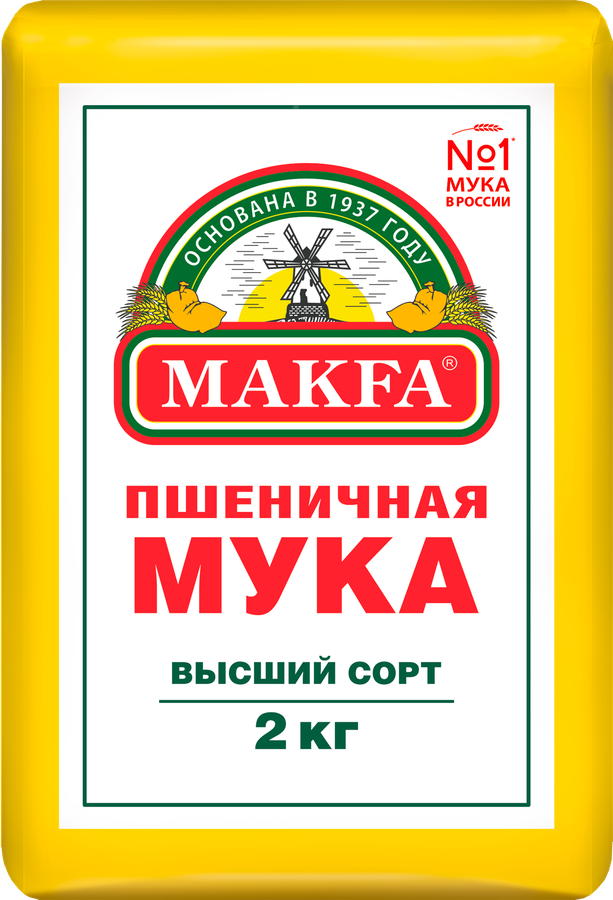 Мука МАКФА в/с 2 кг 1/6 Мука МАКФА в/с 2 кг 1/6