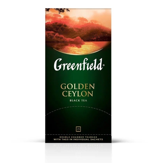 Чай ГРИНФИЛД Golden Ceylon 25пак 1/10 Чай ГРИНФИЛД Golden Ceylon 25пак 1/10