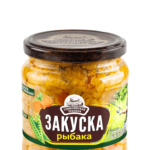 Закуска овощная СЕМИЛУКСКАЯ ТРАПЕЗА Закуска Рыбака (горох,морк,лук) ст/б 460мл 1/8