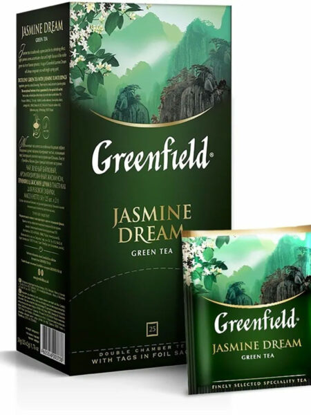 Чай ГРИНФИЛД Jasmine Dream зелёный 25пак 1/10