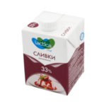 Сливки для взбивания у/п ЛАКТИКА 33% 0,5л крышка 1/12