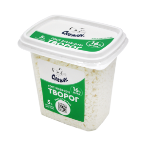 Творог СНЕЖОК 5% 350г пл/конт 1/5
