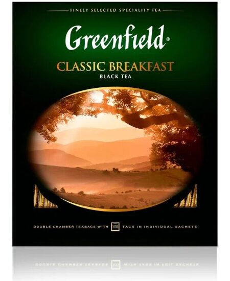 Чай ГРИНФИЛД Classic Breakfast 100пак 1/9