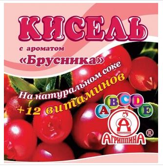 Кисель АГРИППИНА брусника 220г 1/30
