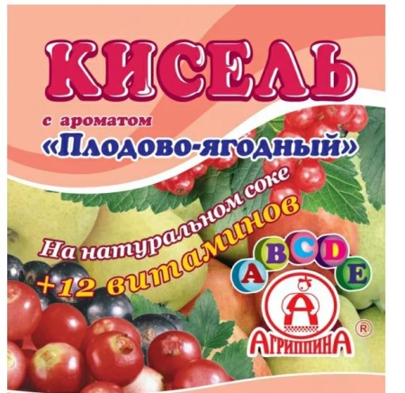 Кисель АГРИППИНА плодово-ягодный 220г 1/30