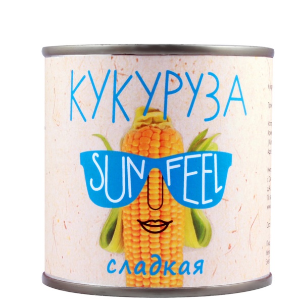 Кукуруза SUNFEEL ж/б 400г 1/12 Кукуруза SUNFEEL ж/б 400г 1/12