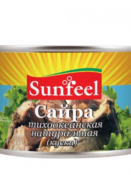 Сайра SUNFEEL натуральная ж/б 250г 1/48