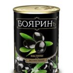 Маслины БОЯРИН б/к ж/б 300мл 1/12