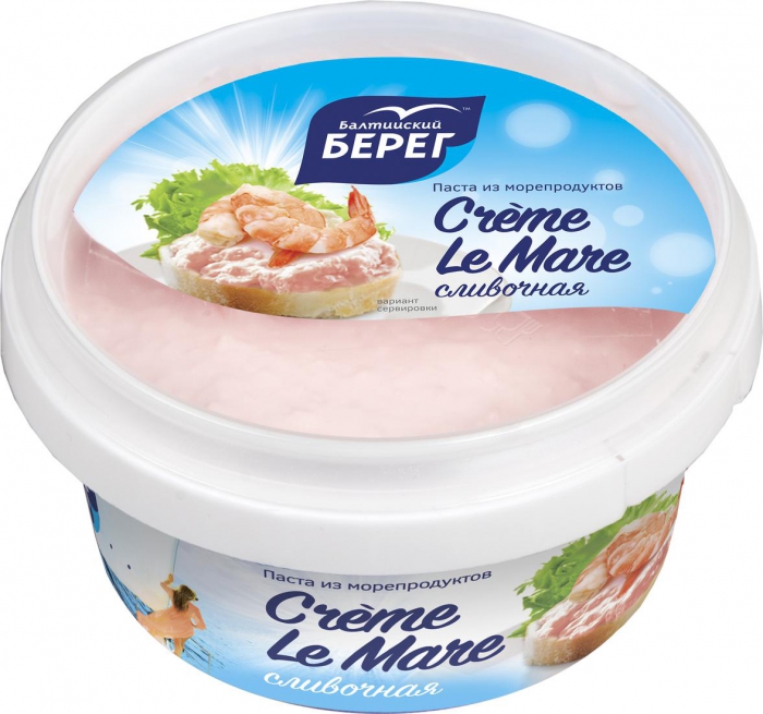 Паста Crème Le Mare из морепродуктов Сливочная пл/б 0,15кг 1/6 Паста Crème Le Mare из морепродуктов Сливочная пл/б 0,15кг 1/6
