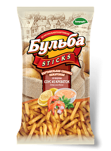 Соломка из картофеля БУЛЬБА Соус из креветок 75г 1/20