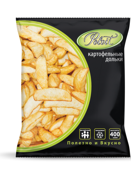 Картофельные дольки POLVIT зам п/п 0,4кг 1/20