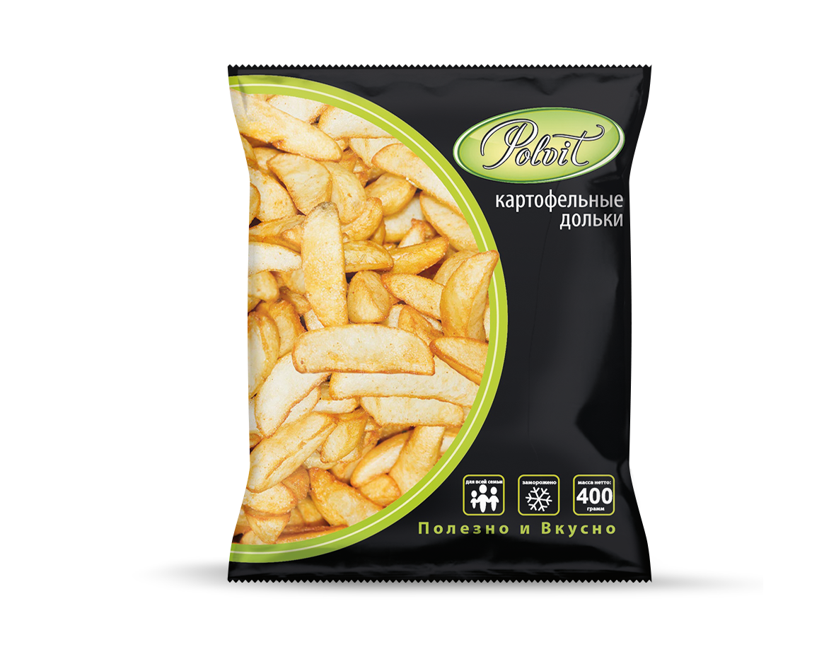 Картофельные дольки POLVIT зам п/п 0,4кг 1/20 Картофельные дольки POLVIT зам п/п 0,4кг 1/20